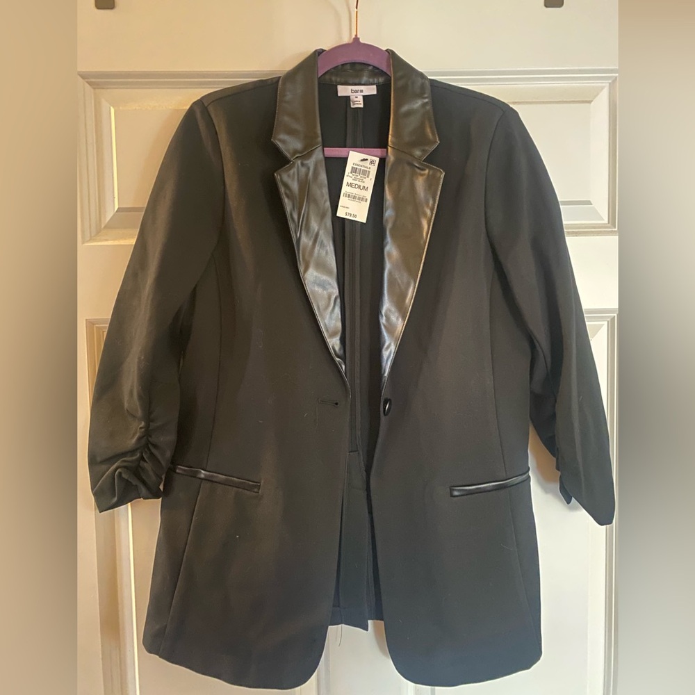 Bar 3 mixed media coat